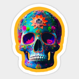 DOD Skull Día de los Muertos Sticker